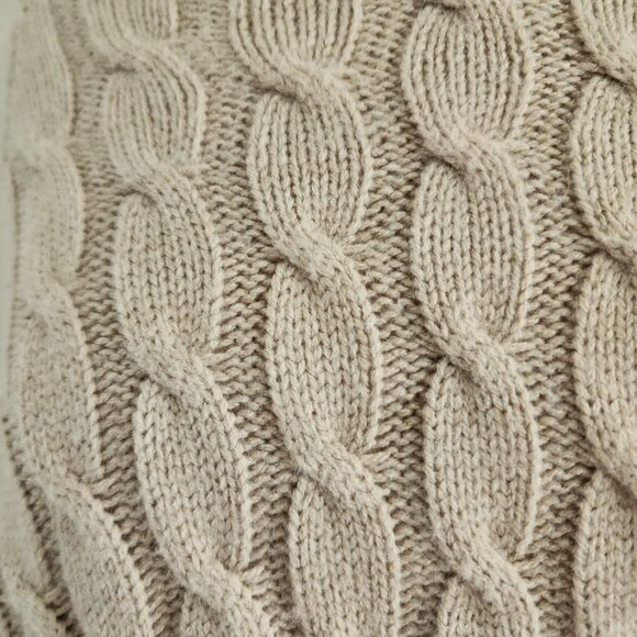 Cozy Chic Cable Knit Sweater Poncho - Picture 9 of 14